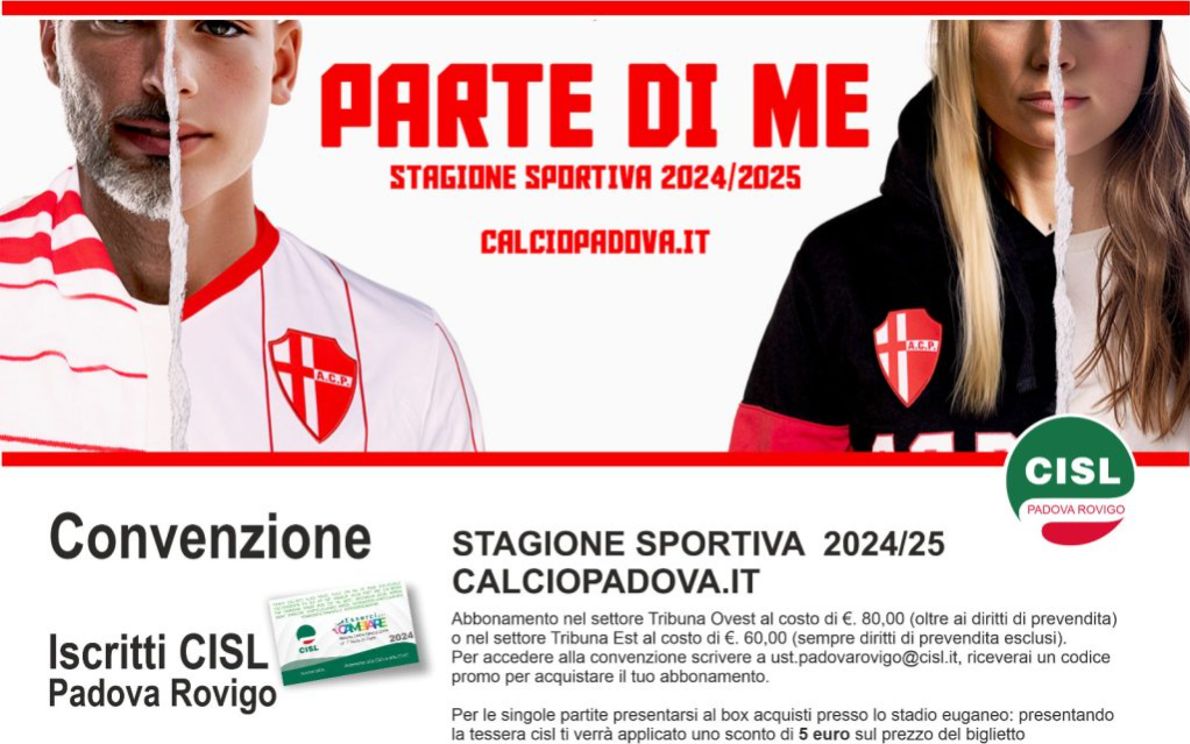 Convenzione Cisl e Calcio Padova