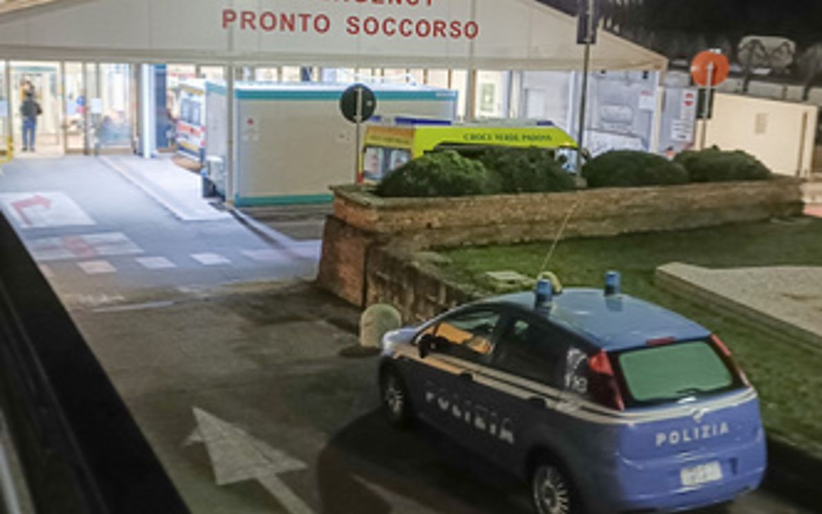 Polizia all’Ospedale di Padova