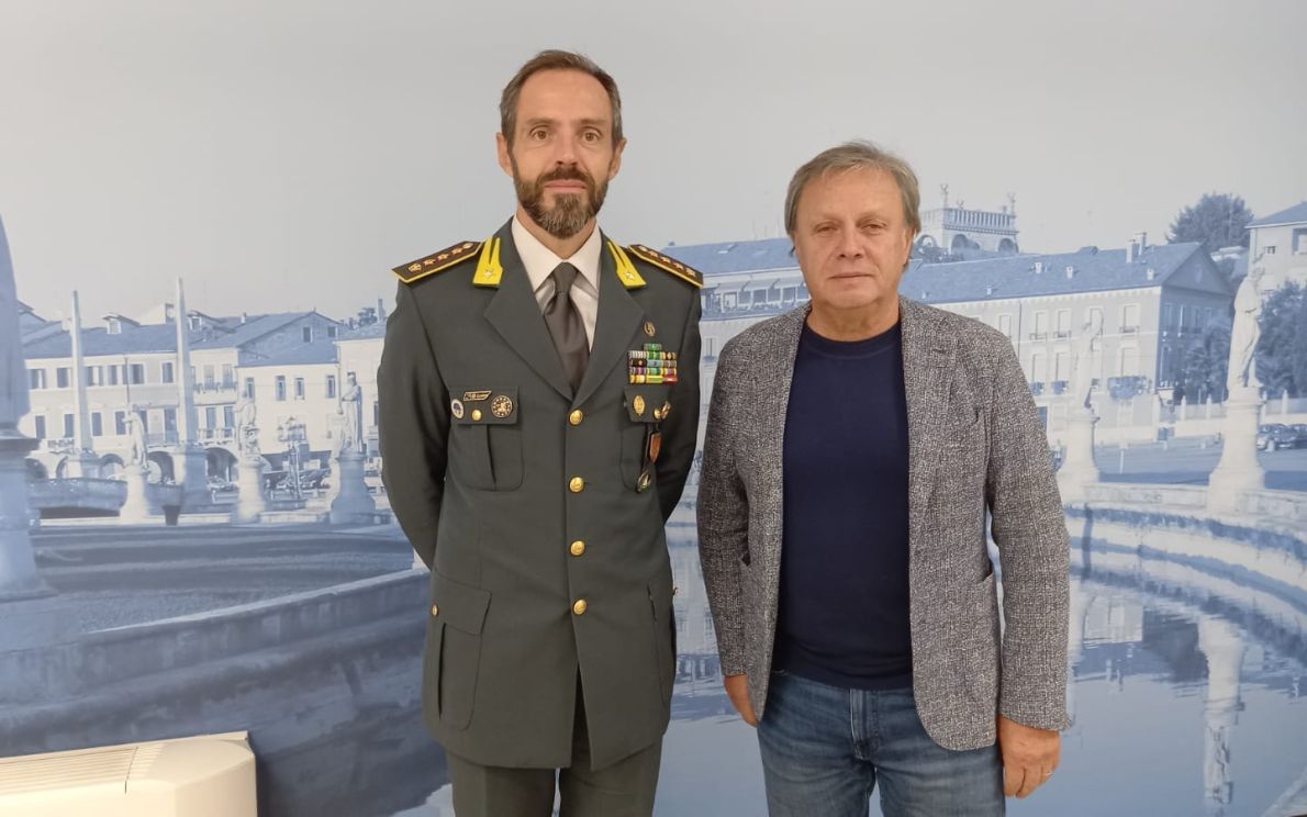 Comandante Finanza Franceschin e Patrizio Bertin
