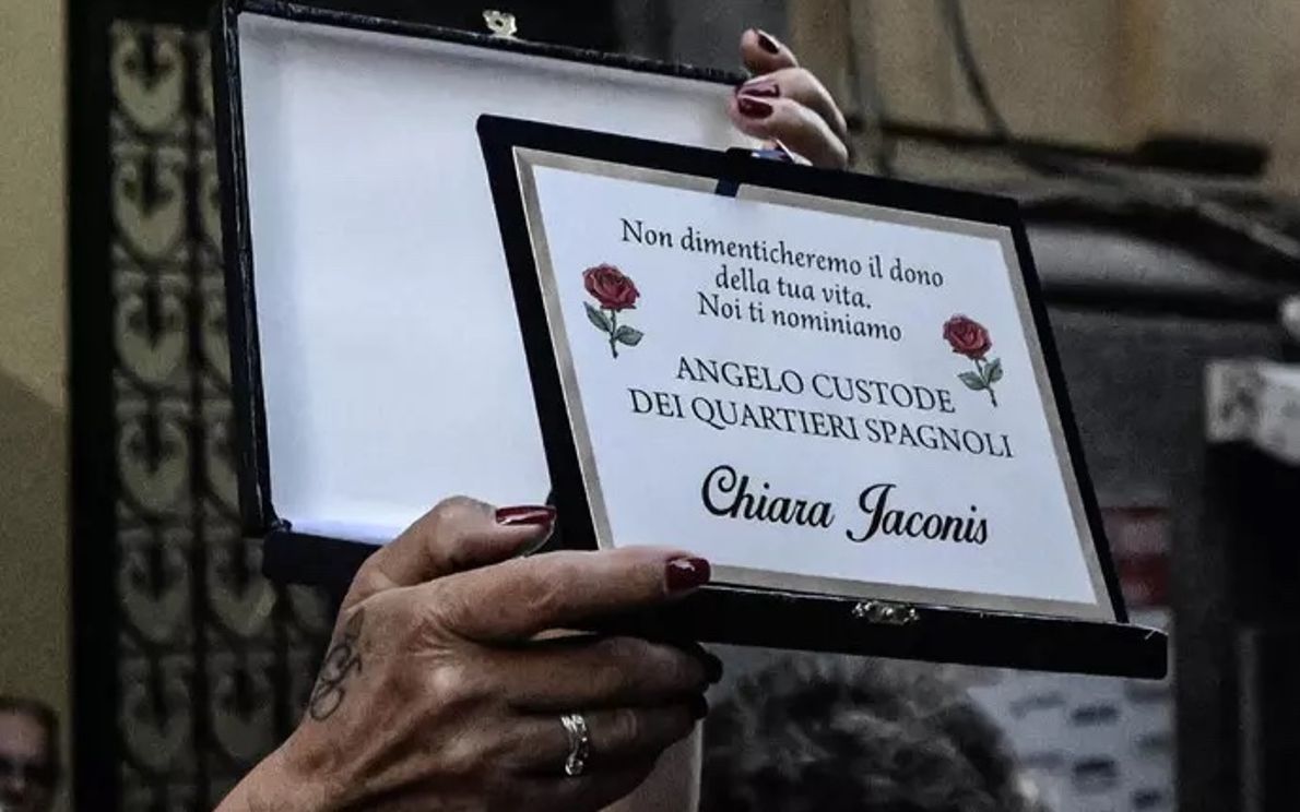 Targa per Chiara Jaconis