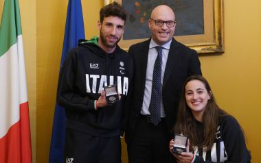 Gli atleti premiati dal presidente Fontana