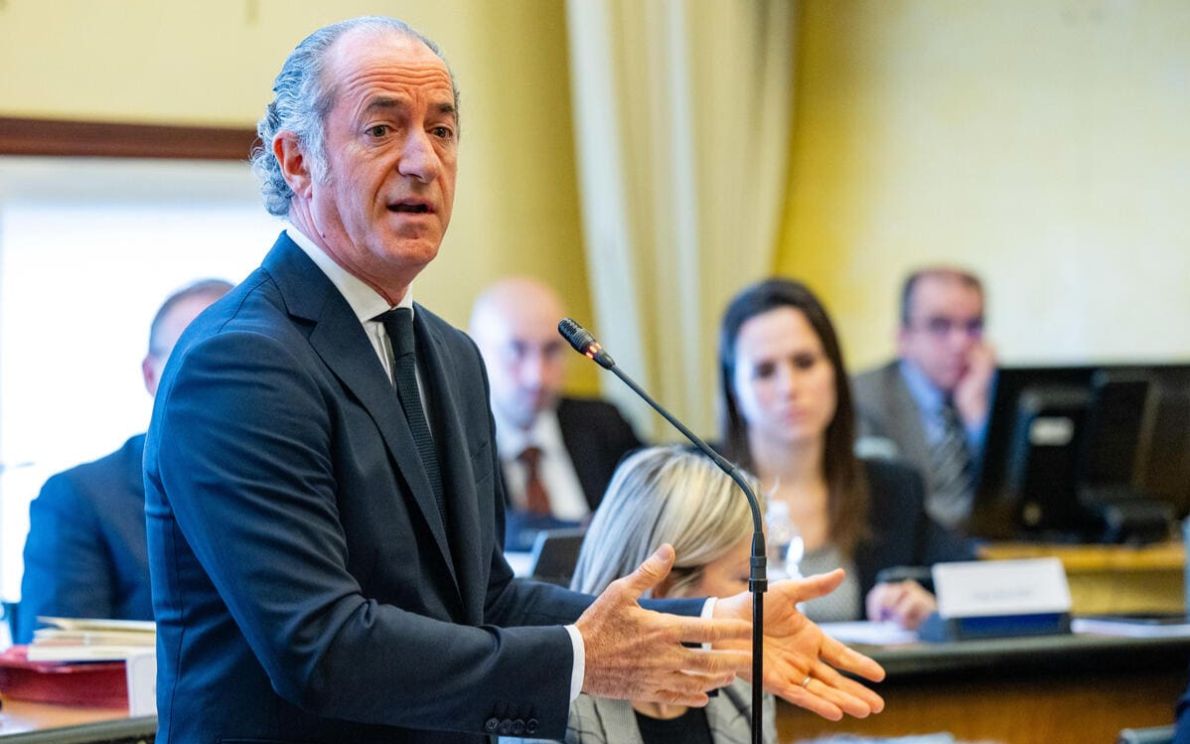 Luca Zaia in Consiglio Regionale