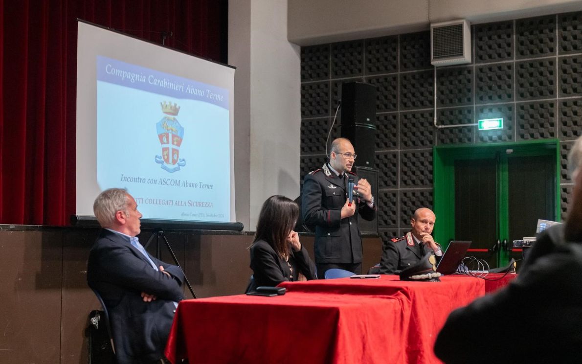 Incontro ad Abano tra Carabinieri e Confcommercio