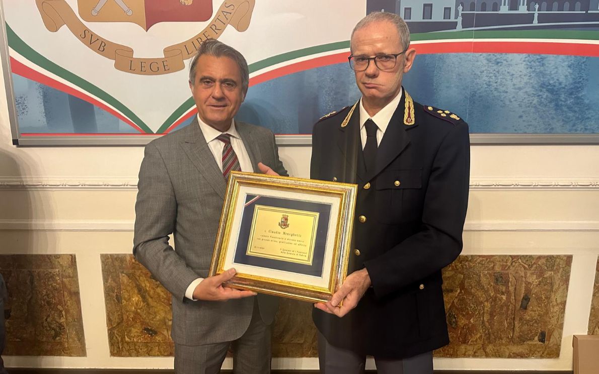 Questore Odorisio e Commissario Claudio Meneghetti
