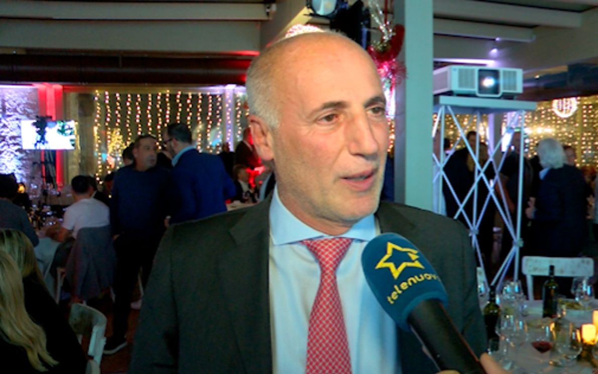 Diego Bonavina alla cena di Natale del Padova