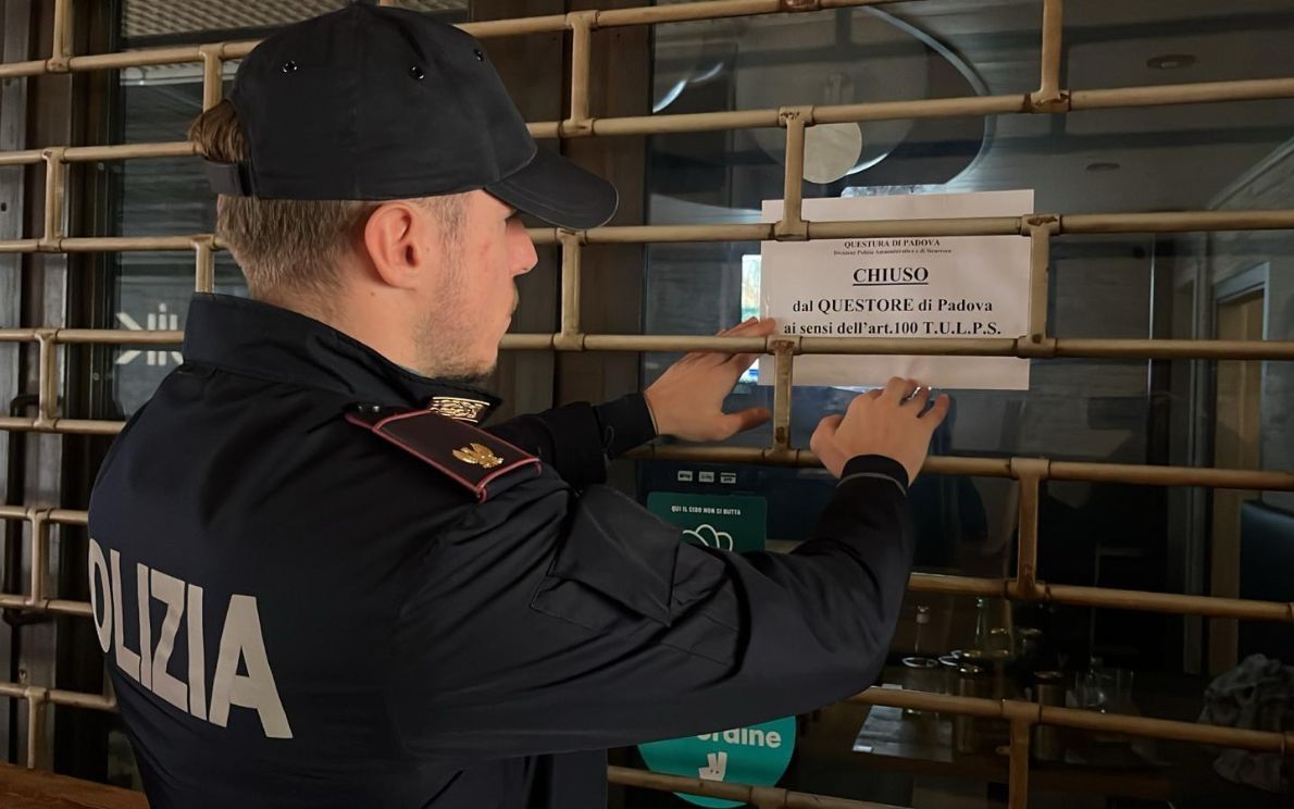 Locale chiuso dalla Polizia