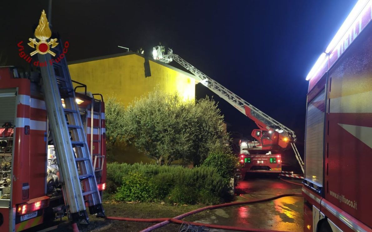 Incendio a Zevio
