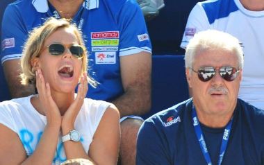Federica Pellegrini con Alberto Castagnetti