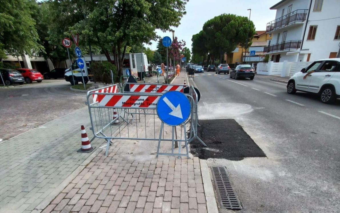 Cantiere a Montegrotto