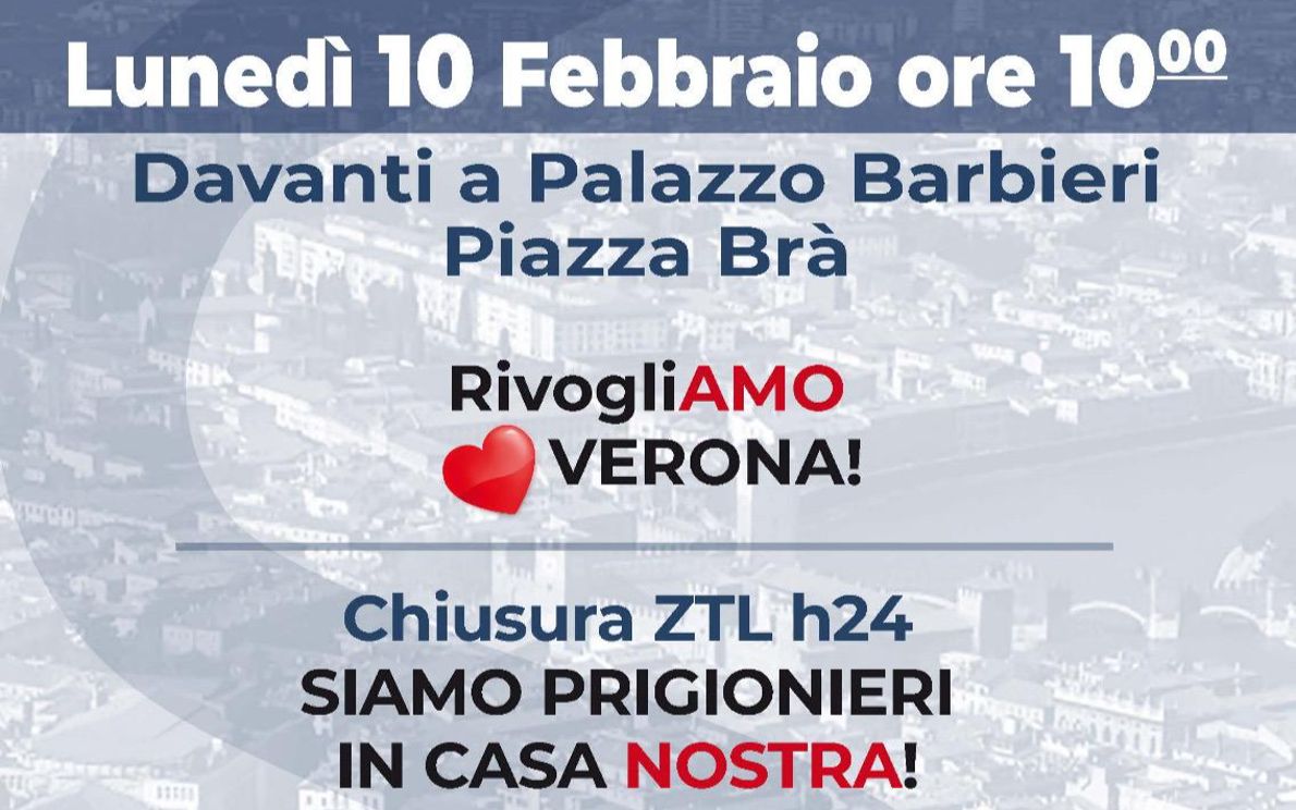 Il volantino che annuncia la protesta