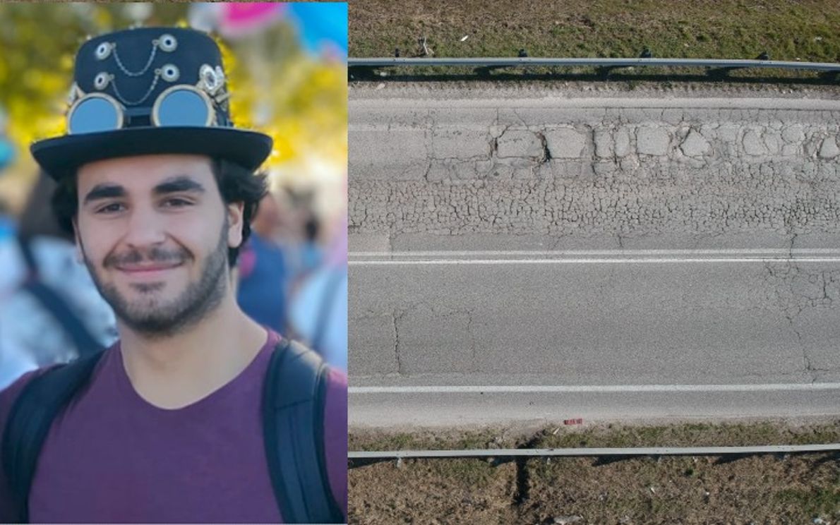Giordano Sanginiti, luogo dell’incidente