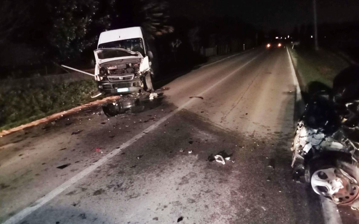 Incidente frontale a Trebaseleghe