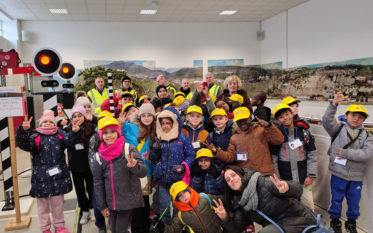 Gli alunni in visita