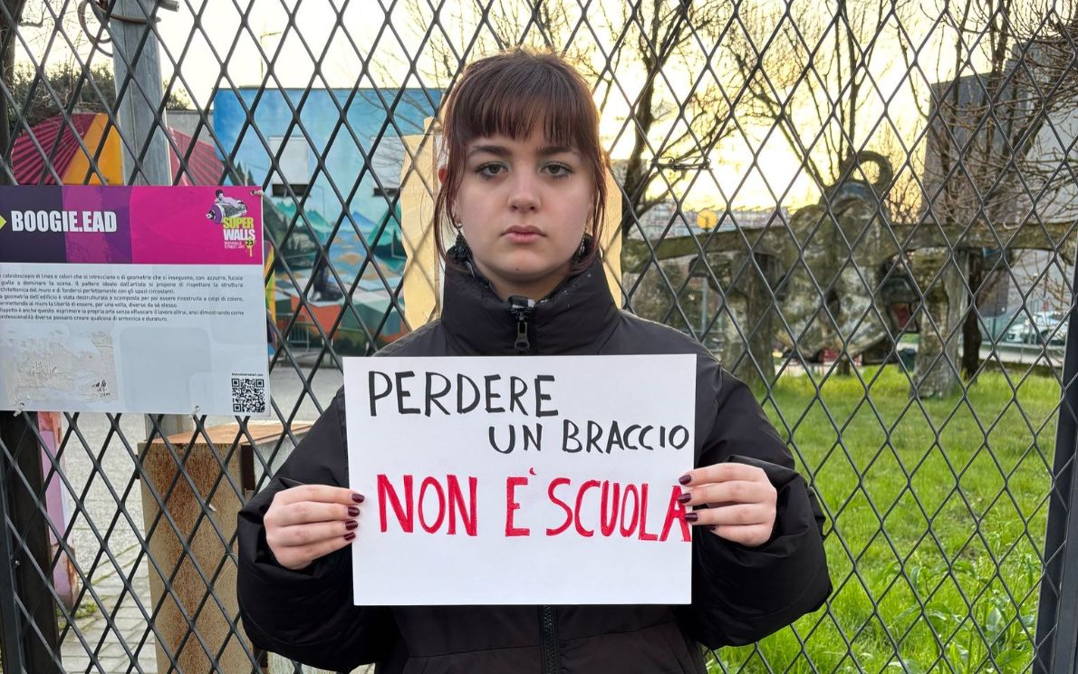 Protesta rete studenti medi