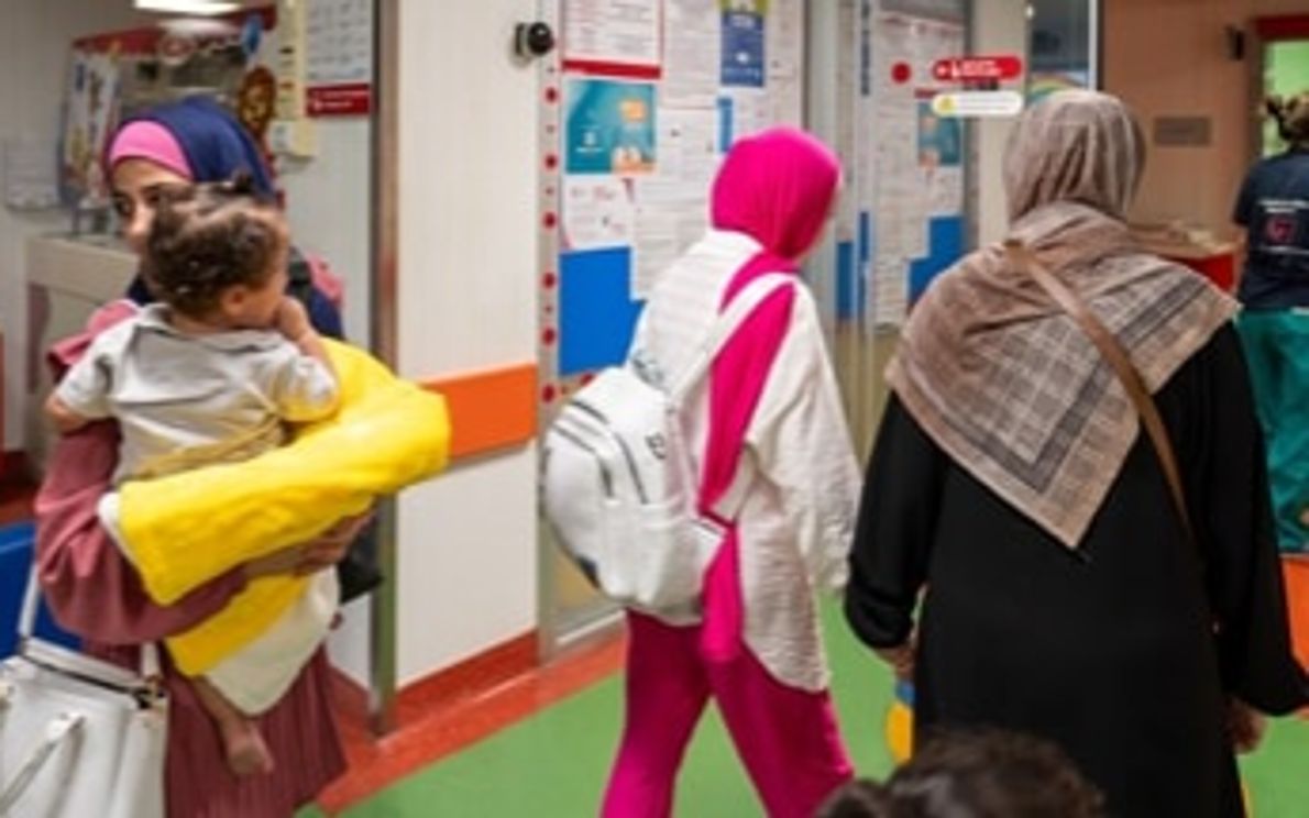 Famiglie da Gaza in Ospedale a Padova