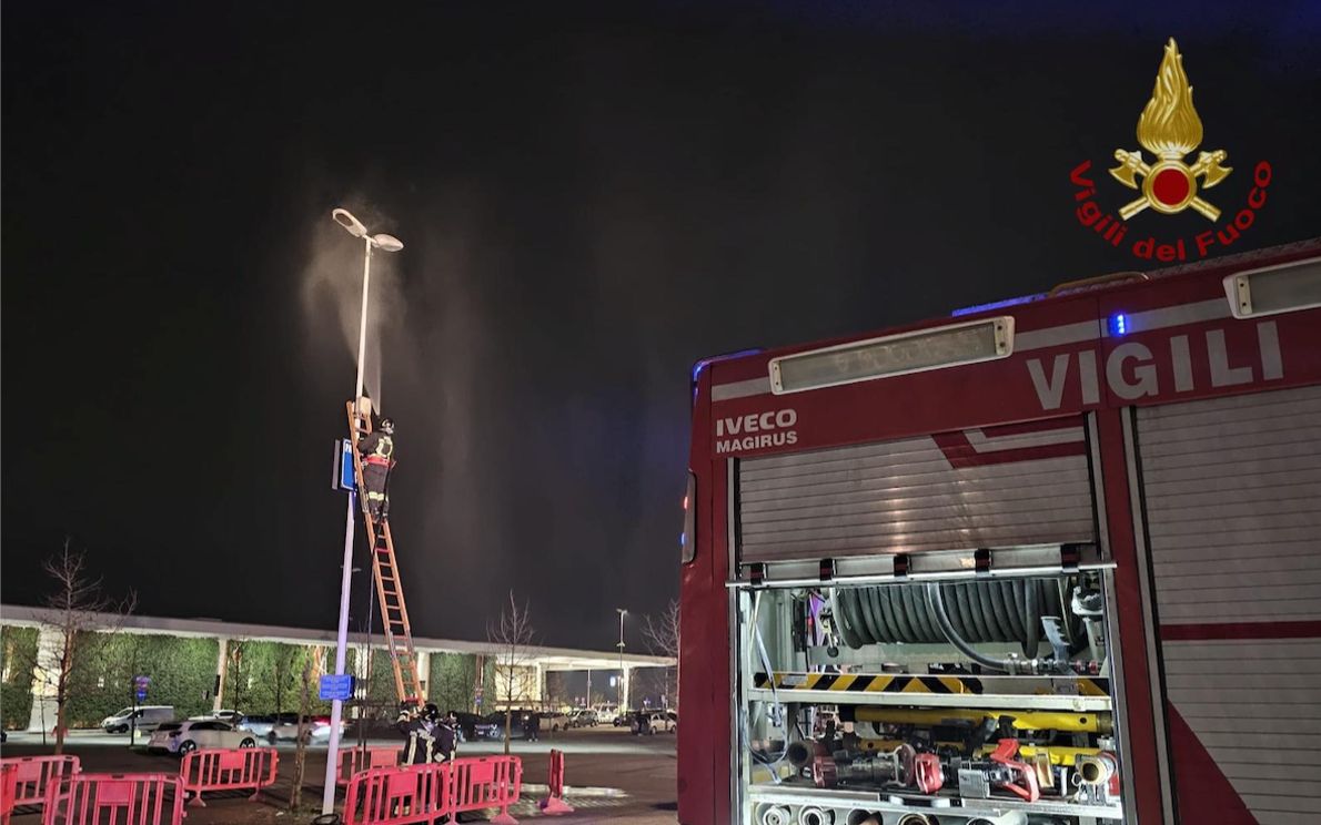 L’intervento dei Vigili del Fuoco