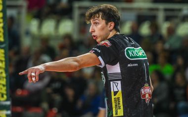 Alberto Polo con la maglia della Pallavolo Padova