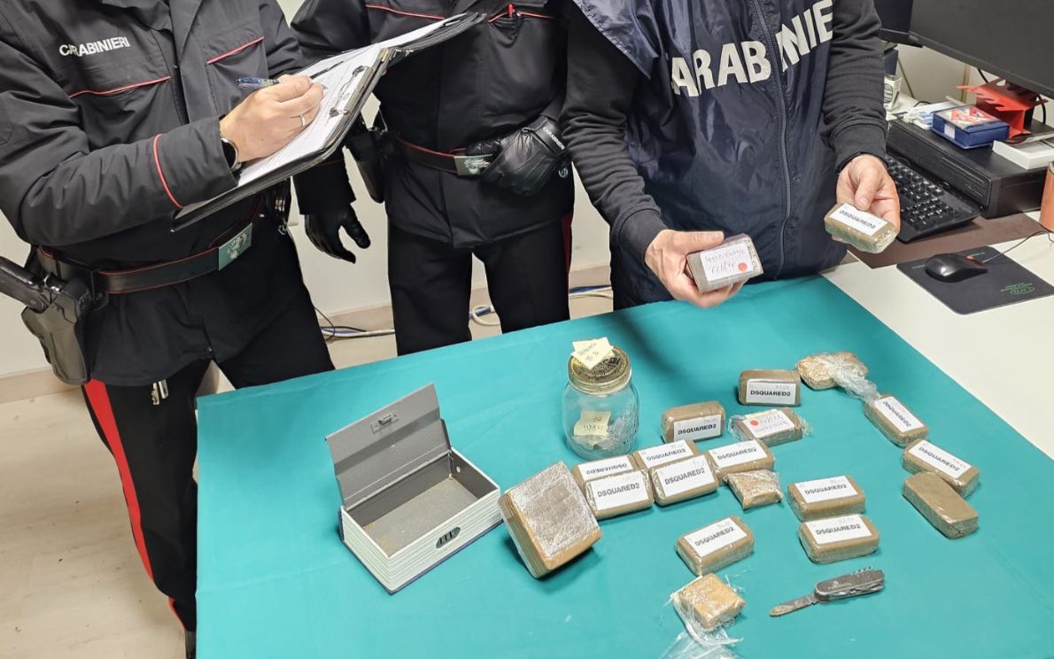 l’hashish sequestrato