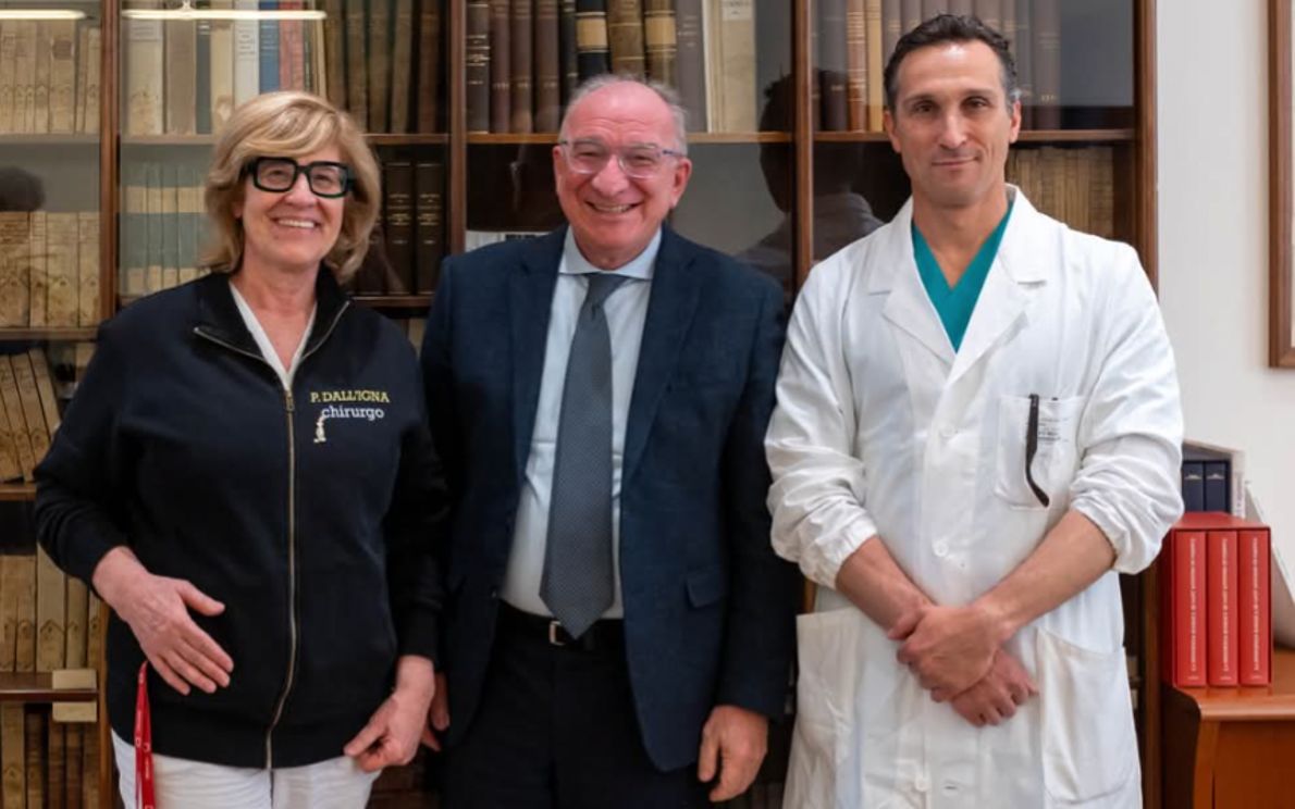 I due medici con il dg Dal Ben