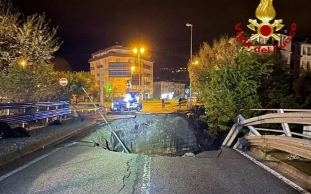 Il ponte dei Nori crollato