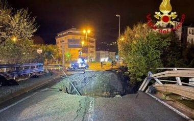 Il ponte dei Nori crollato