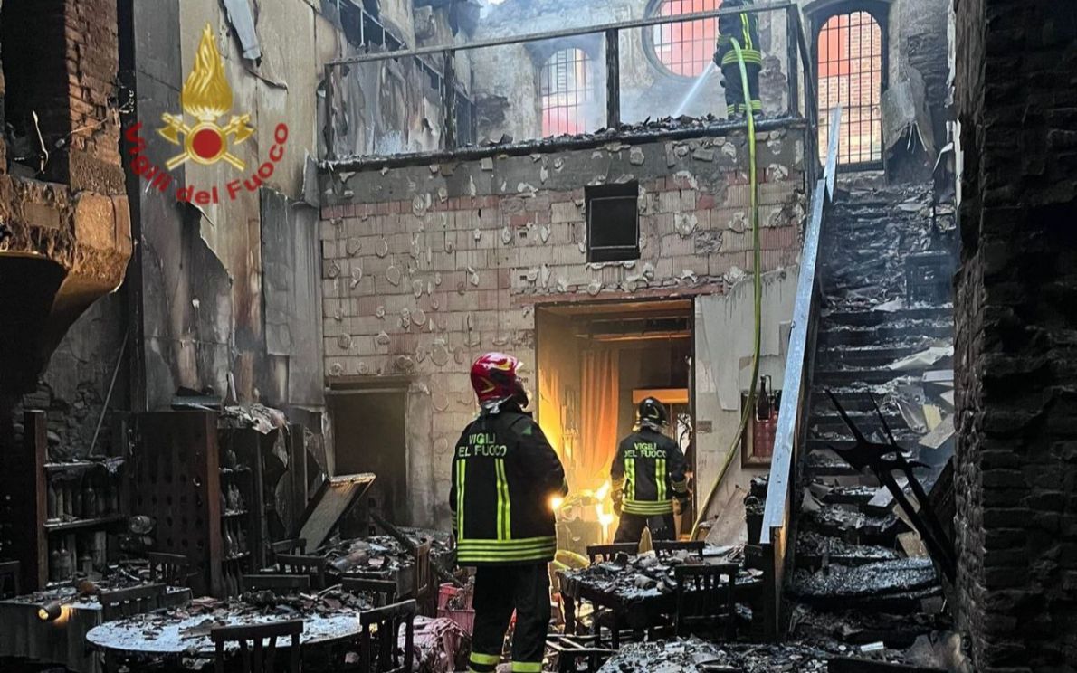 L’incendio al Santa Felicita