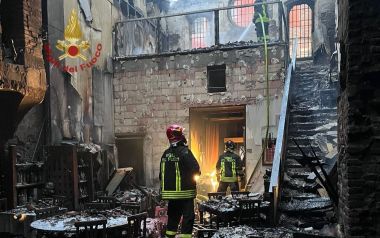 L’incendio al Santa Felicita