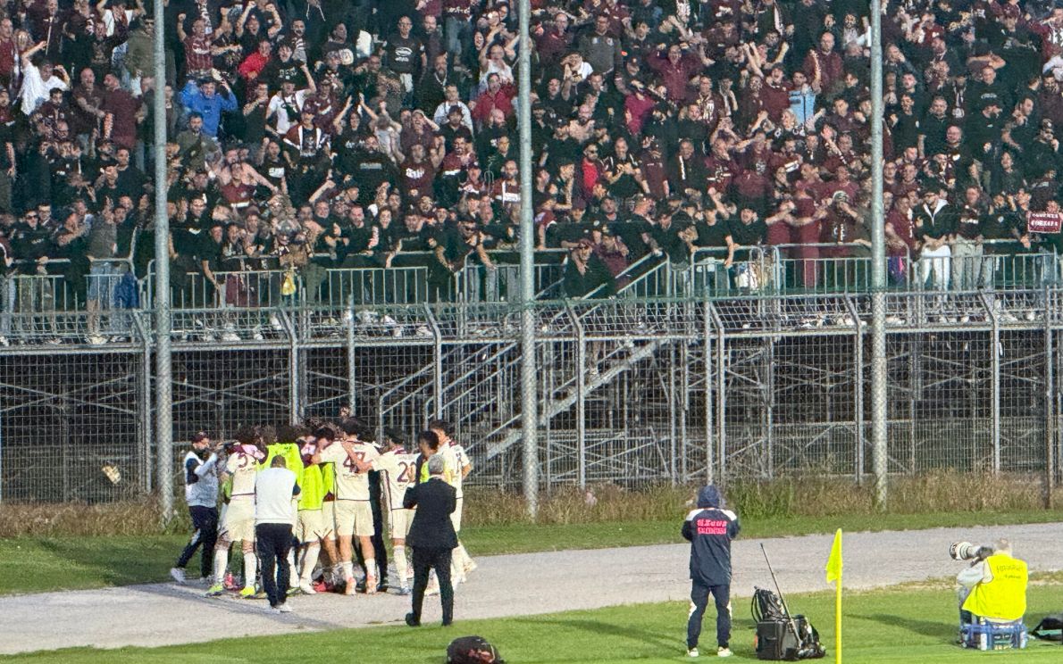 Salernitana in vantaggio