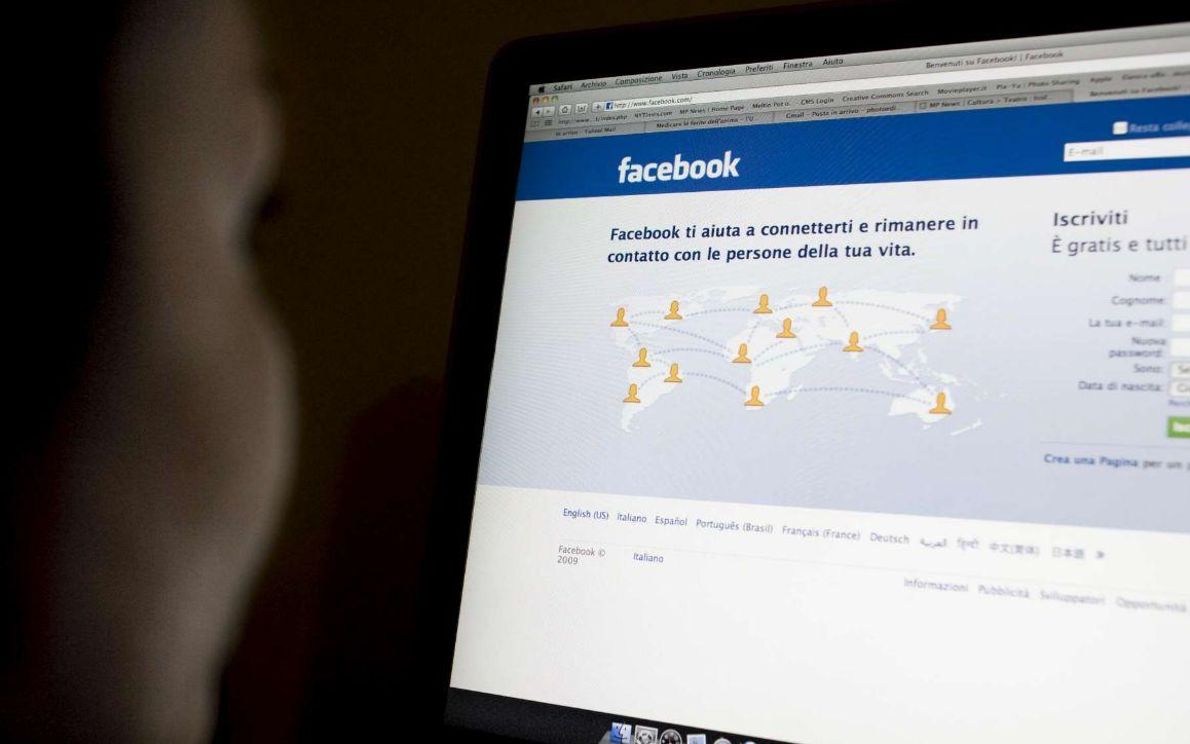 Pagina facebook (foto web)