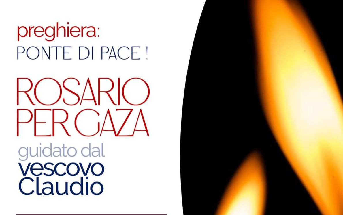 Rosario per Gaza con il vescovo Claudio