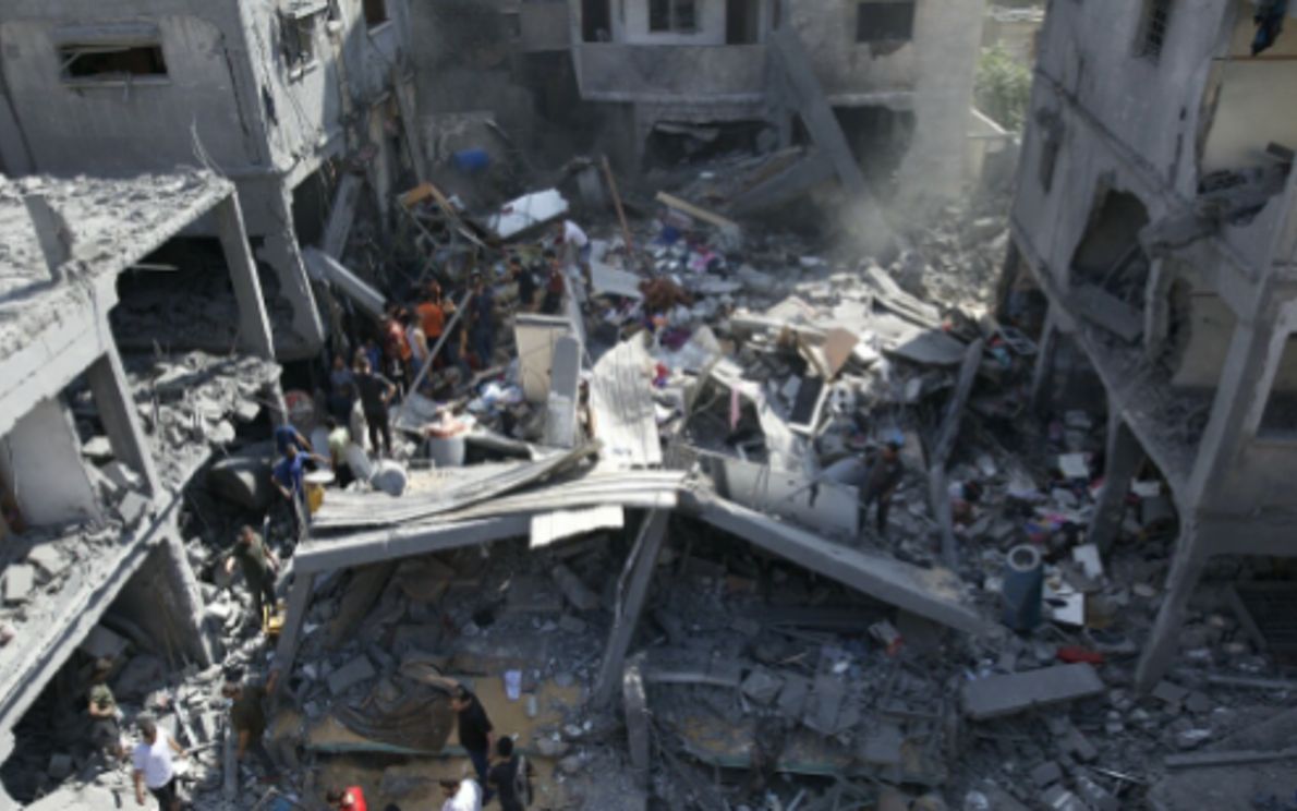 Distruzione a Gaza
