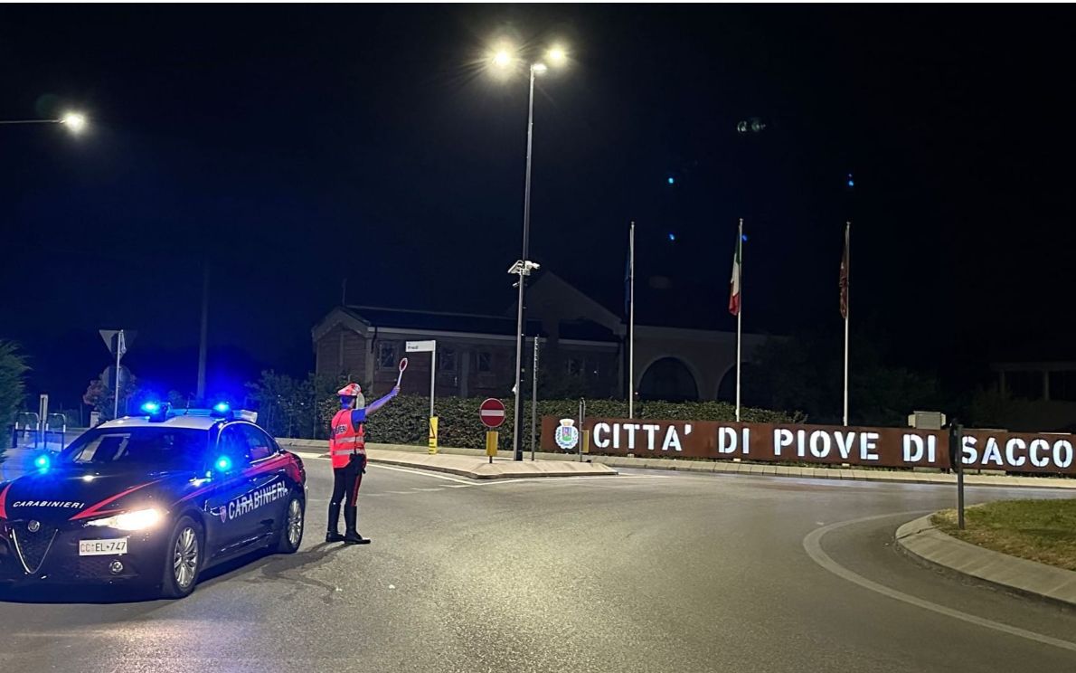 L’arresto dei carabinieri a Piove di Sacco