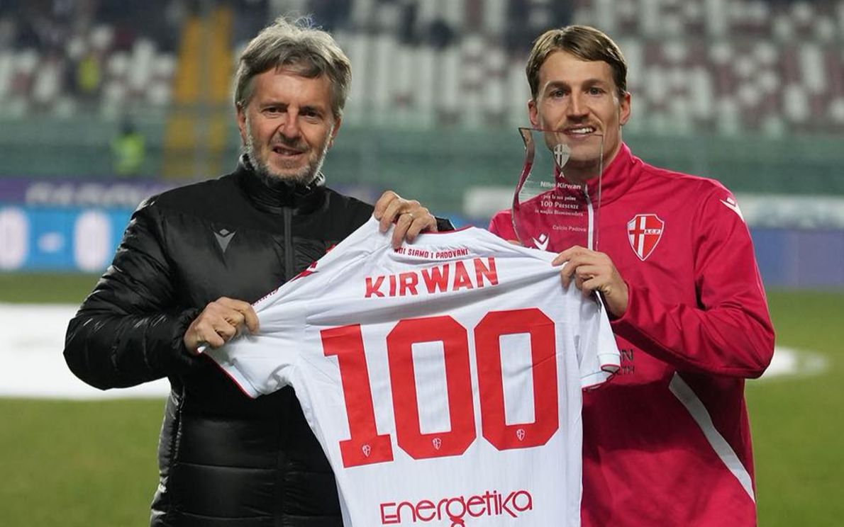 Kirwan lascia Padova