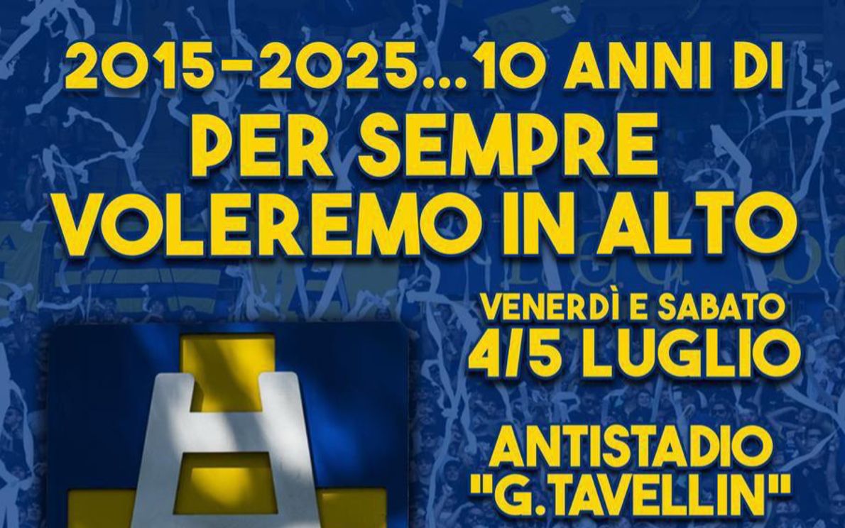 La locandina della festa gialloblù