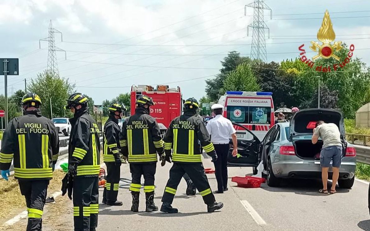 Il luogo dell’incidente a Saonara