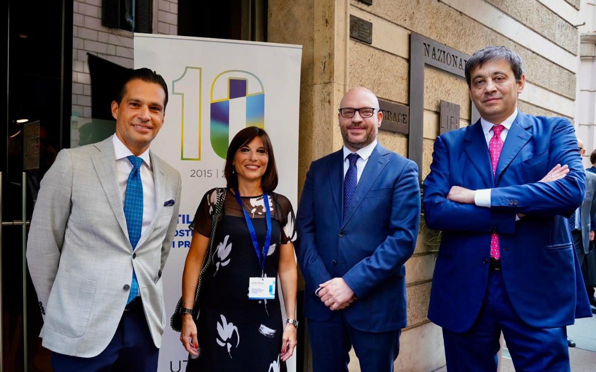 A sinistra Mantovanelli, vicepresidente Utilitalia