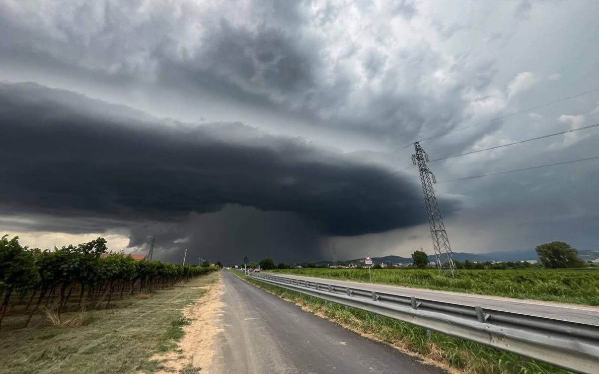La super cella su Verona