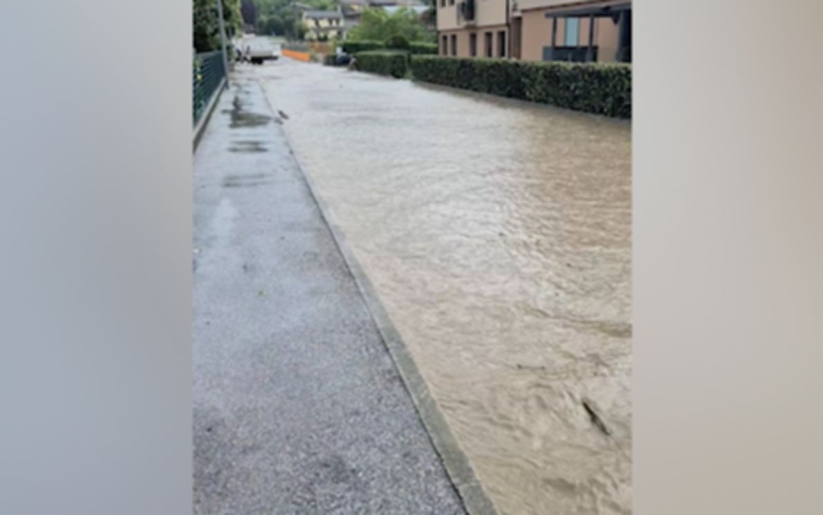 Fiume esondato
