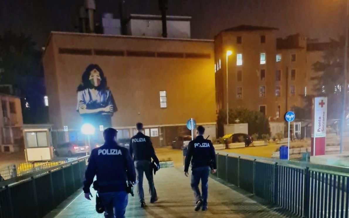 Polizia in ospedale