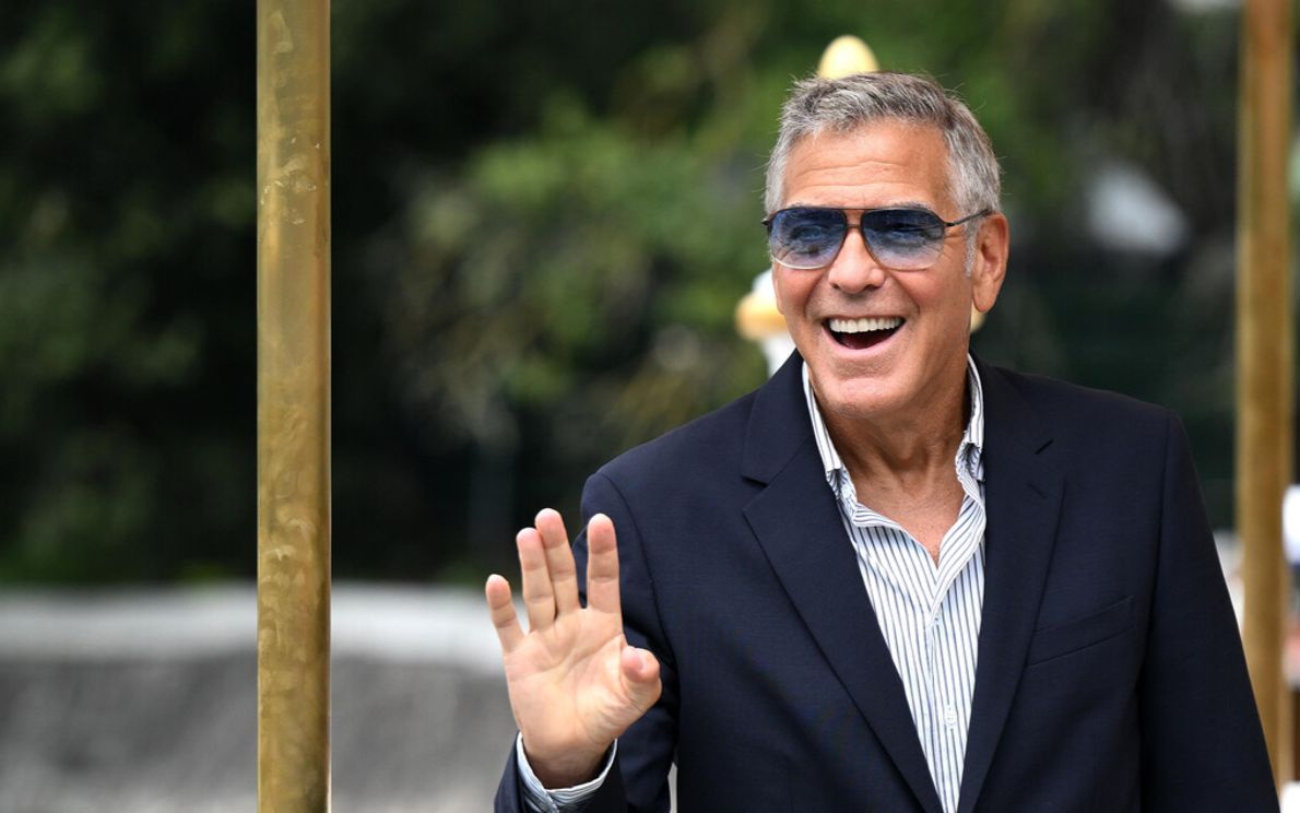 Clooney a Venezia, foto Ansa