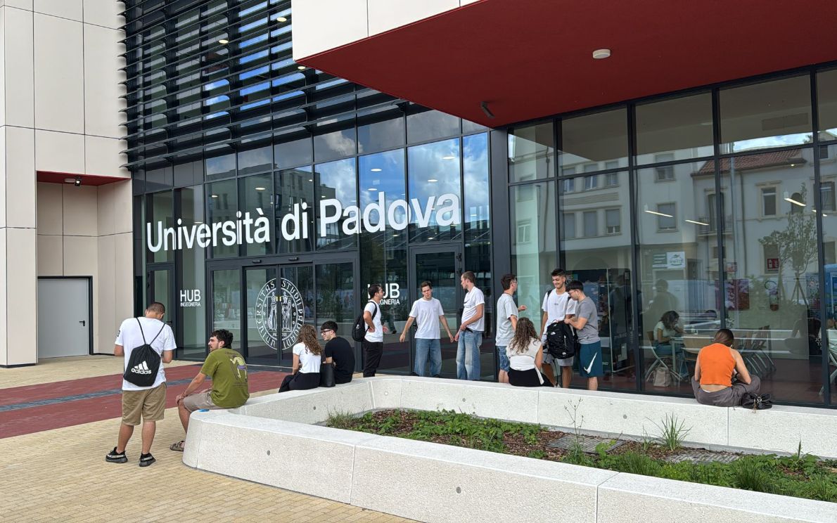 Studenti all’Hub di Ingegneria Unipd