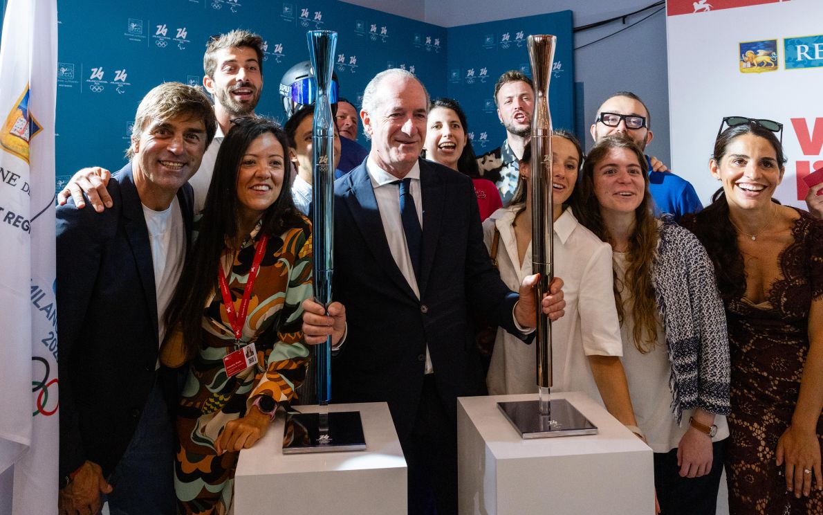 Torce Olimpiche alla Mostra del Cinema di Venezia