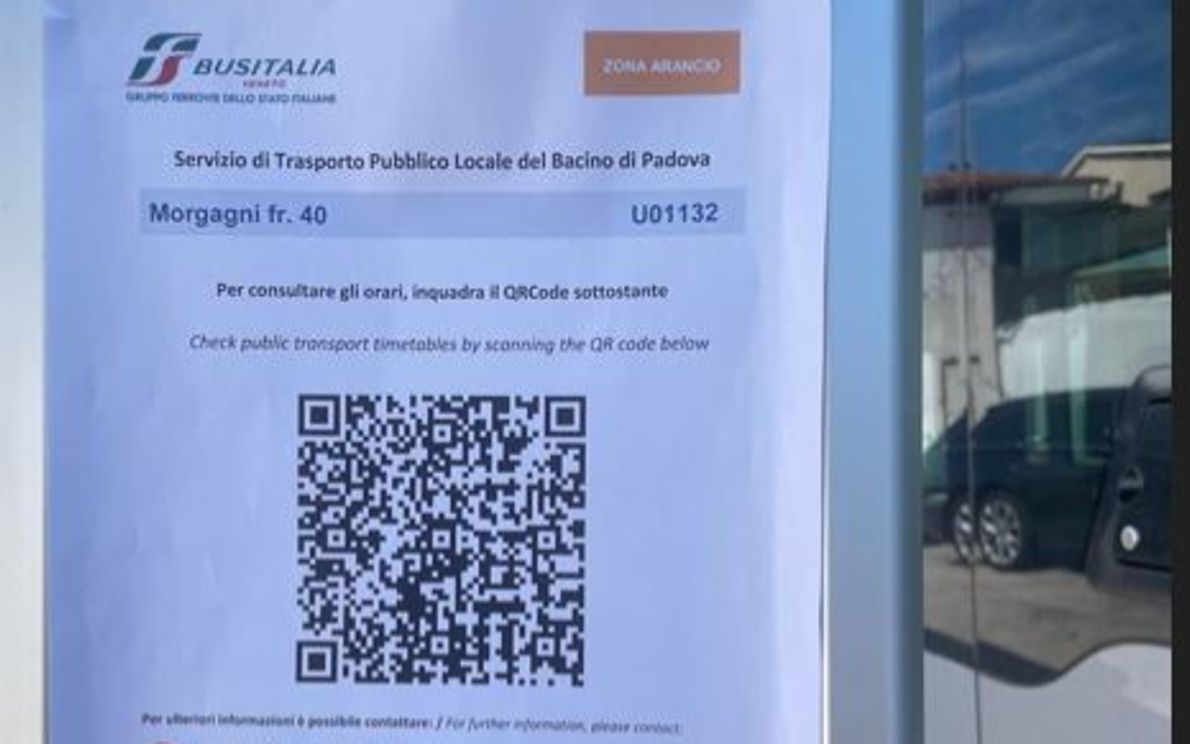 Orari QR Code di Busitalia