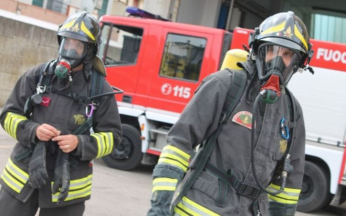 Fuga di gas, Vigili del Fuoco sul posto
