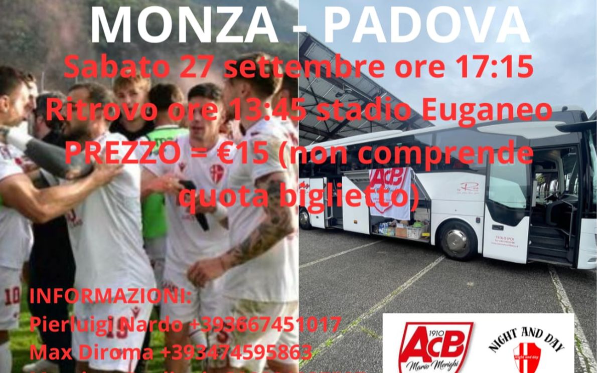 Acb Mario Merighi trasferta a Monza
