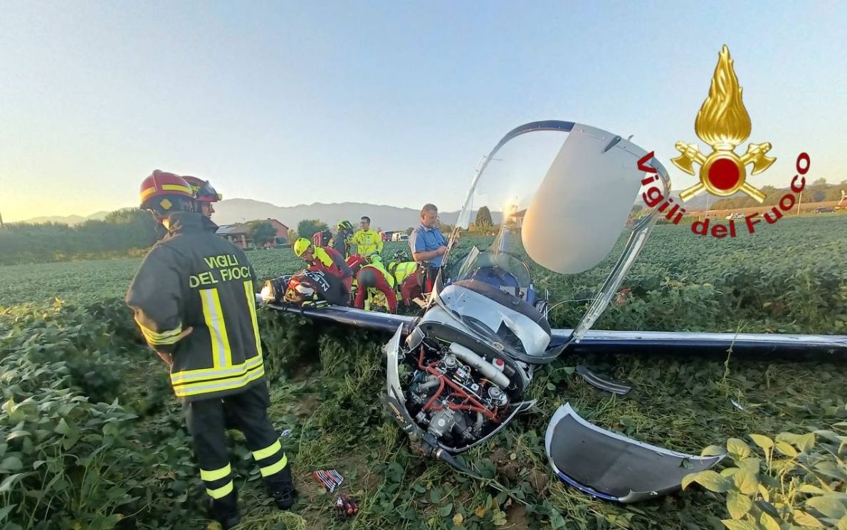 Ultraleggero precipitato ad Asolo
