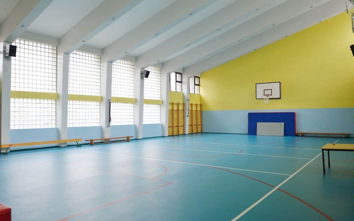 Una palestra scolastica