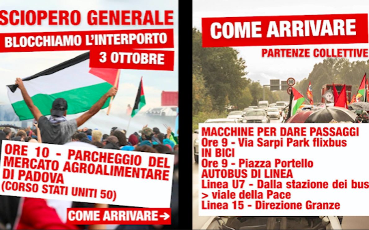 Sciopero generale 3 ottobre