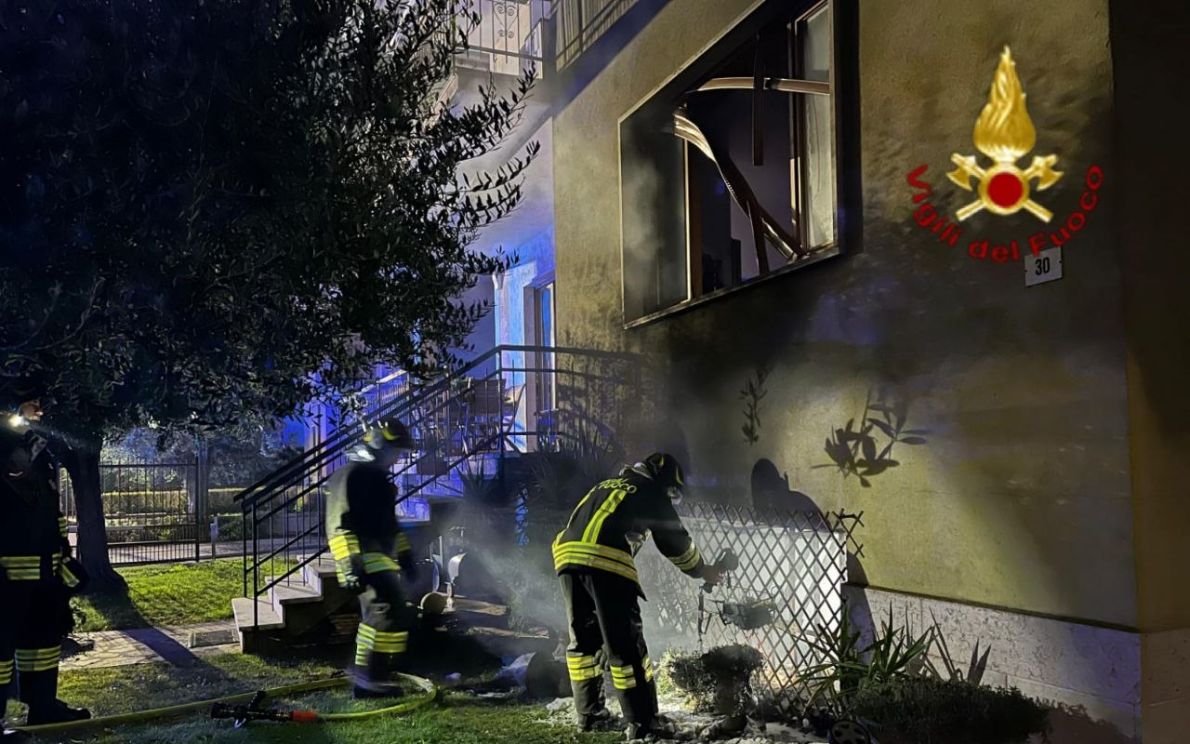 Incendio a Sommacampagna