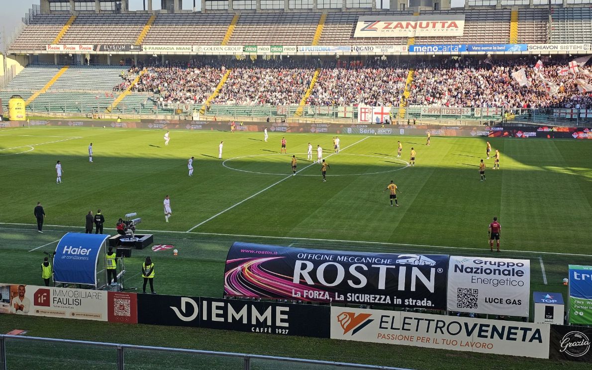 Padova-Juve Stabia in campo